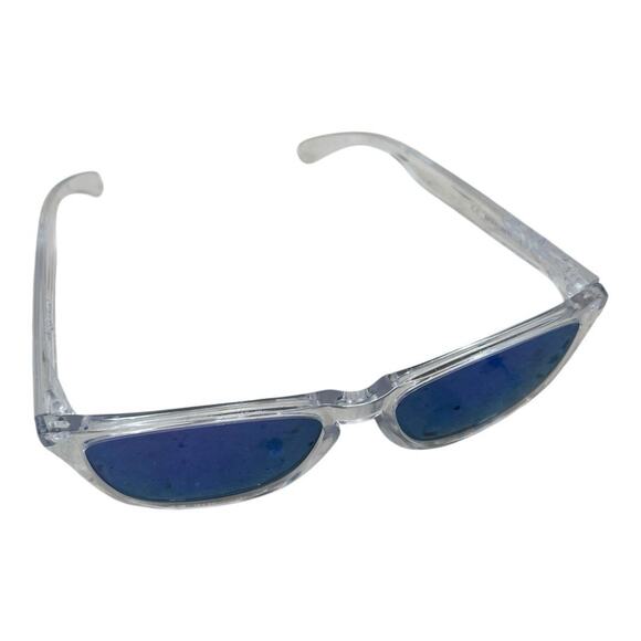 Oakley Frogskins Square Sunglasses - Polished Clear/Prizm Violet - Picture 5 of 7